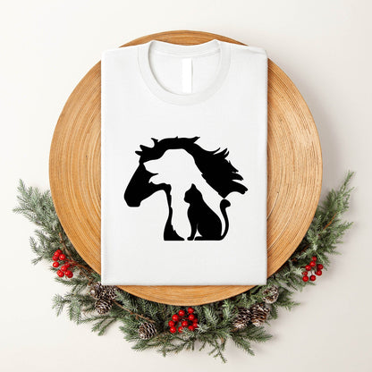 Dog Horse Cat Tee
