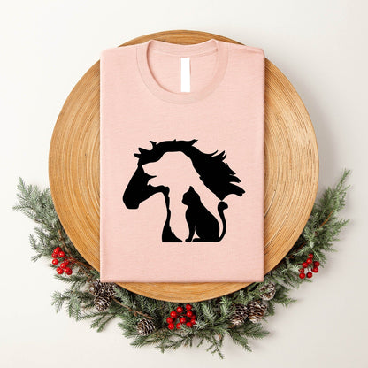 Dog Horse Cat Tee