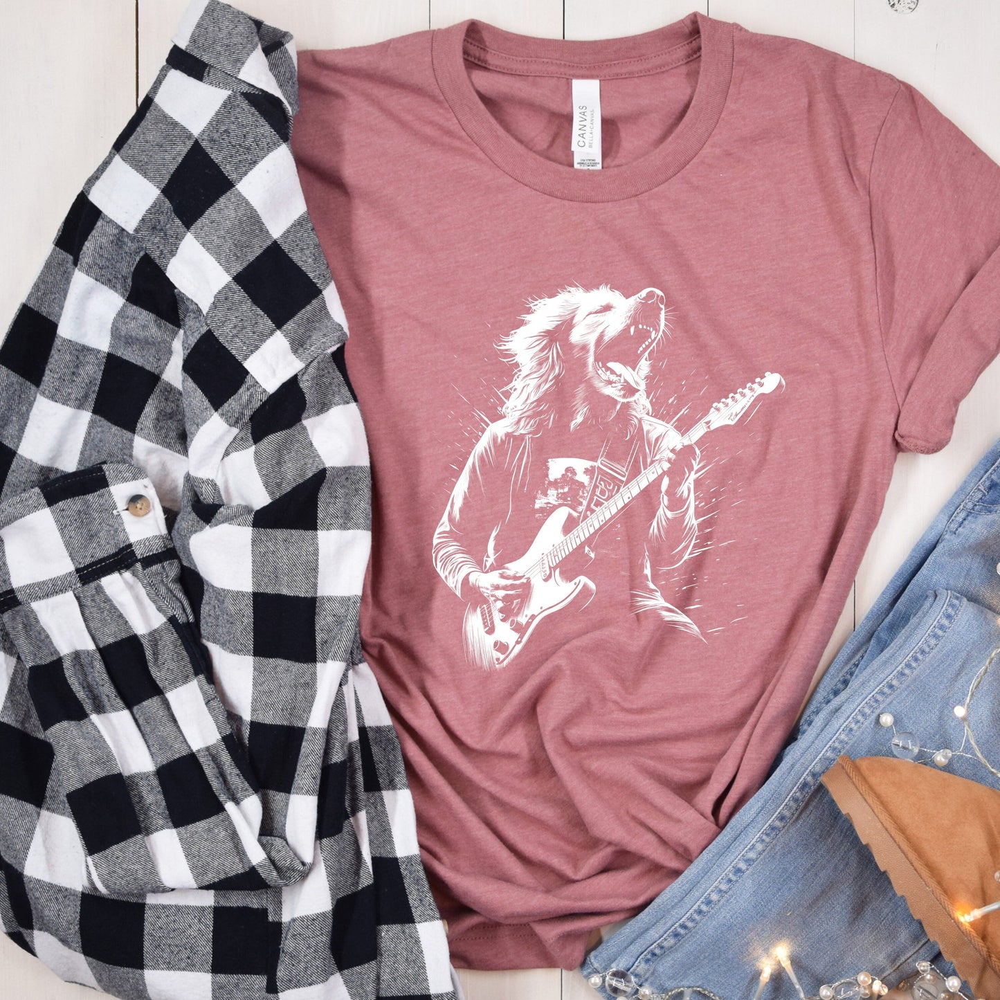 Rockstar Golden Retriever Tee