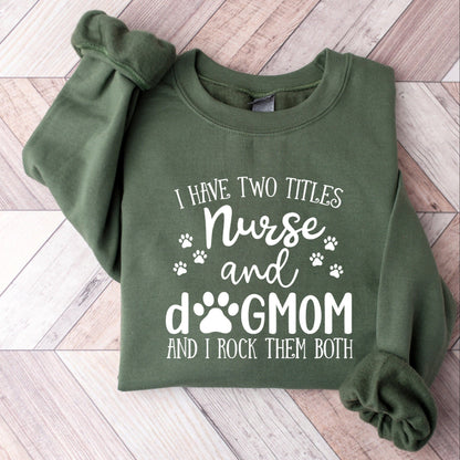Nurse & Dog Mom Sweater