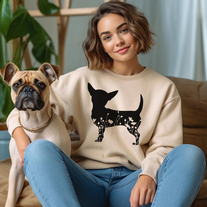 Floral Chihuahua Sweater V2