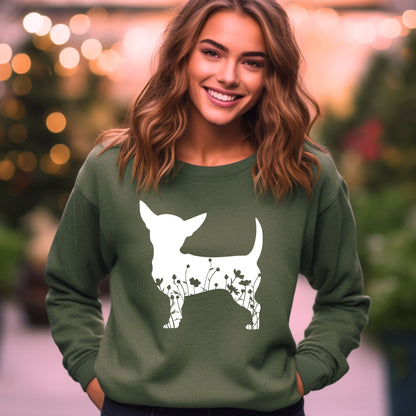 Floral Chihuahua Sweater V2