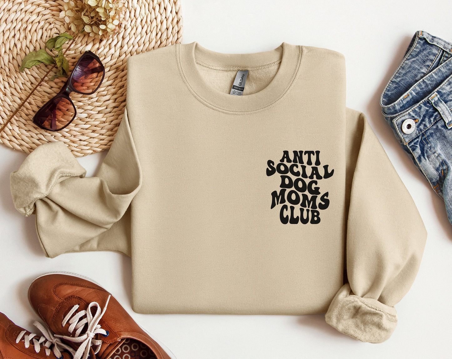 Anti Social Dog Moms Club Sweater