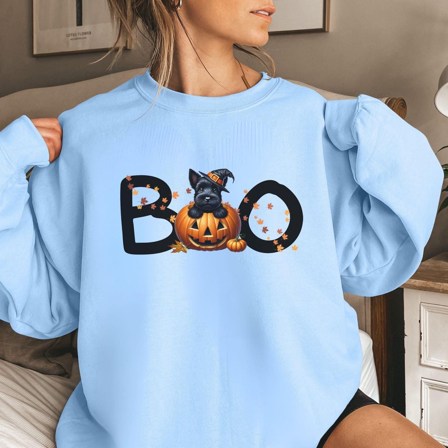 Scottie Dog Halloween Sweater