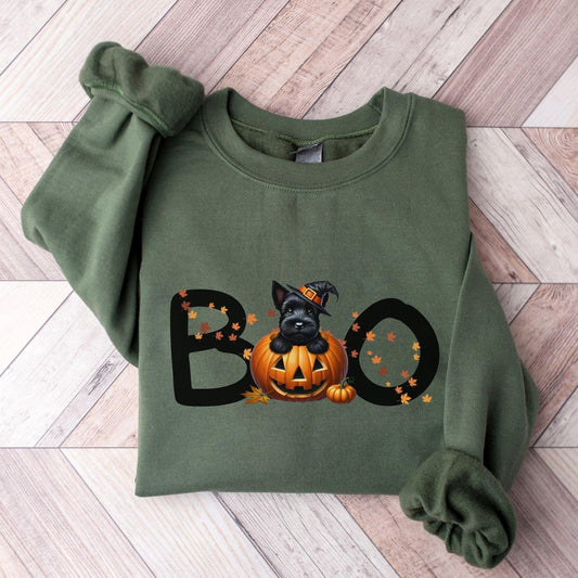 Scottie Dog Halloween Sweater