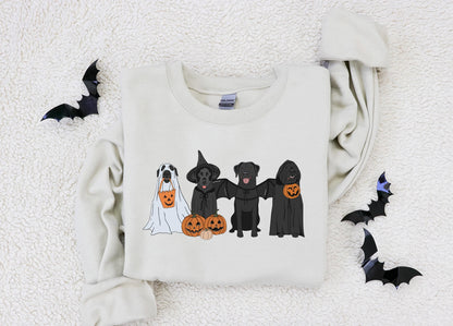 Black Labrador Halloween Sweatshirt
