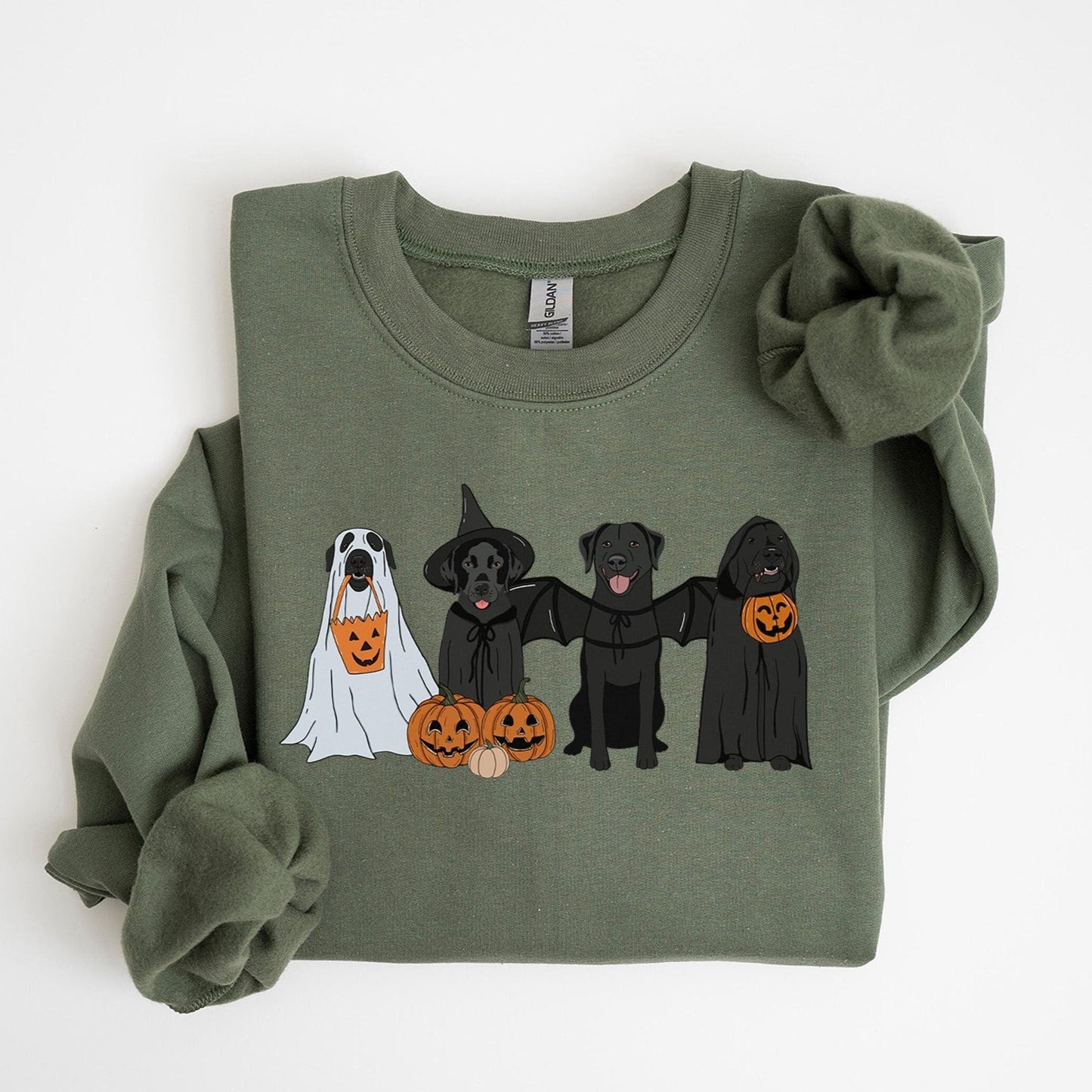 Black Labrador Halloween Sweatshirt