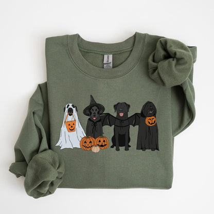 Black Labrador Halloween Sweatshirt