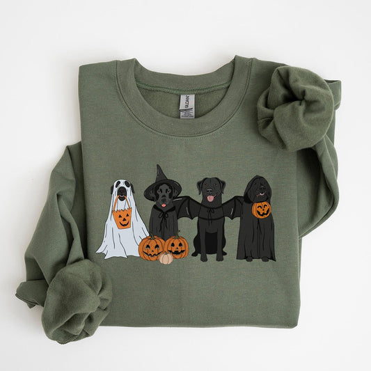 Black Labrador Halloween Sweatshirt
