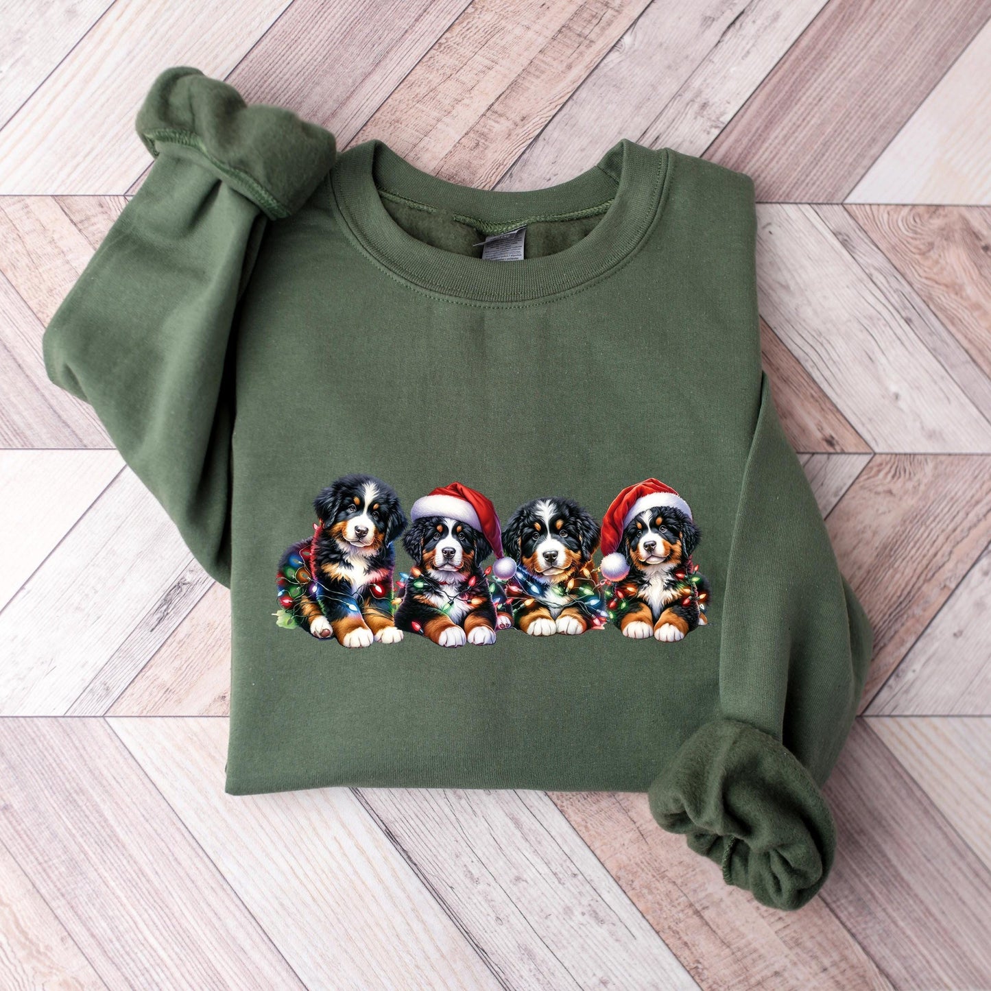 Christmas Bernese Mountain Dog Sweater