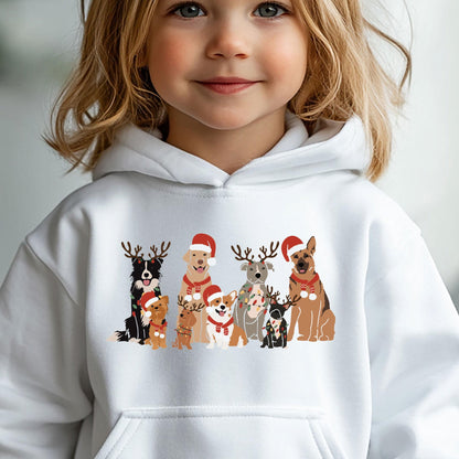 Kids Christmas Dog Hoodie