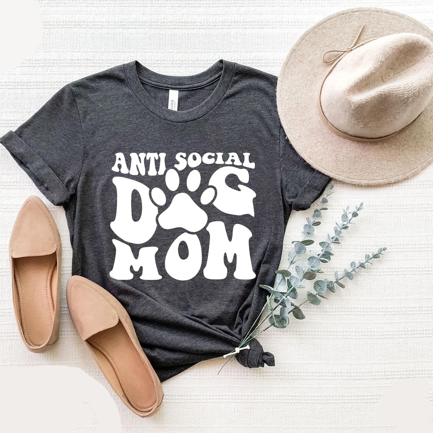 Anti Social Dog Mom Tee V7