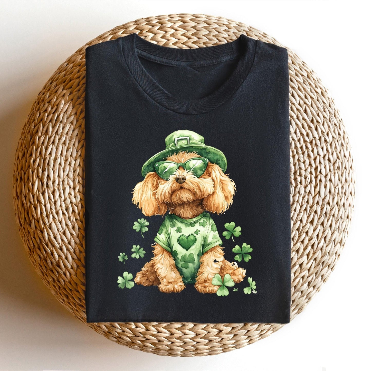 Golden Doodle St Patrick's Day Tee