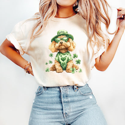 Golden Doodle St Patrick's Day Tee