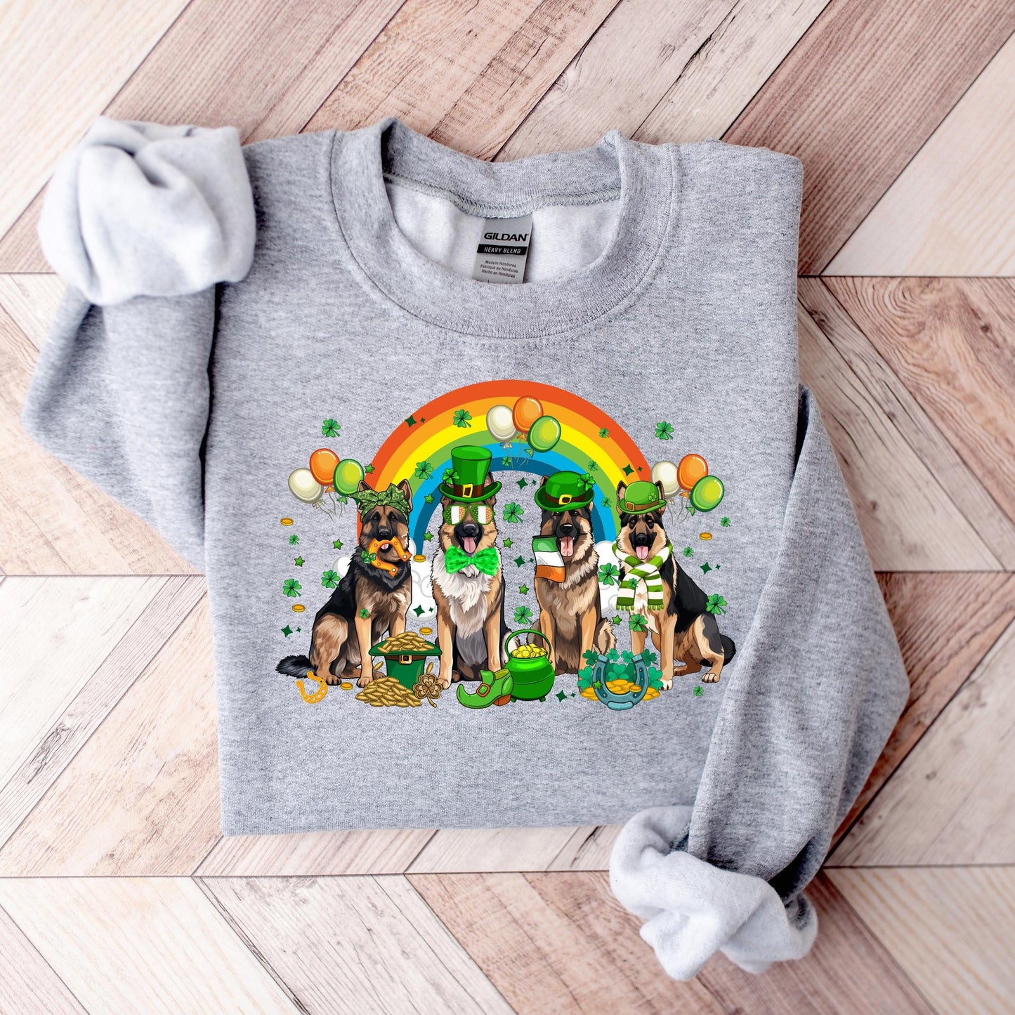 German Shephard St Patrick's Day Sweater