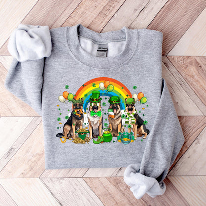 German Shephard St Patrick's Day Sweater