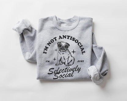 I'm Not Anti Social Sweater