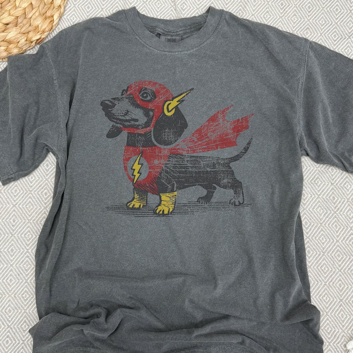 Dachshund Superhero Tee