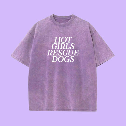 Hot Girls Rescue Dogs Tee
