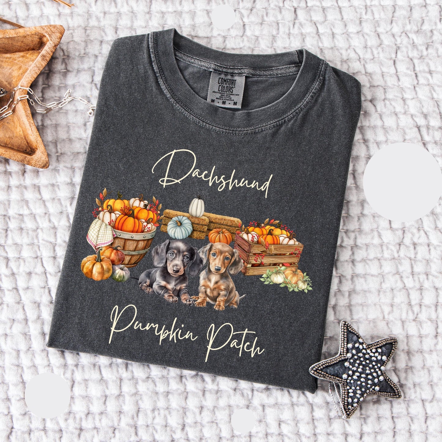 Dachshund Pumpkin Patch Tee