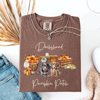 Dachshund Pumpkin Patch Tee