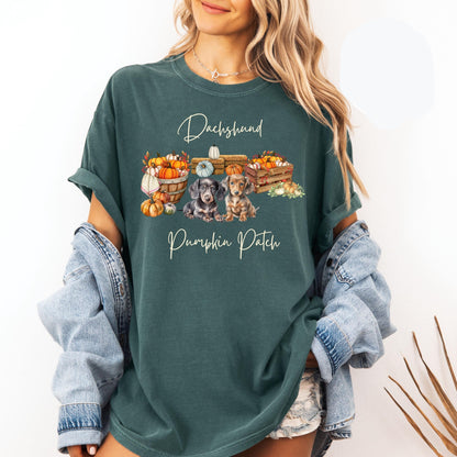 Dachshund Pumpkin Patch Tee