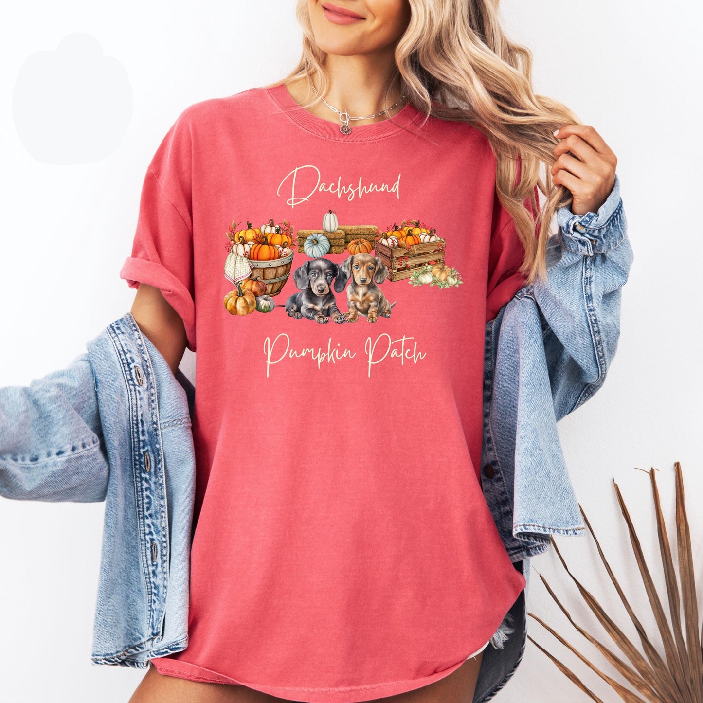 Dachshund Pumpkin Patch Tee