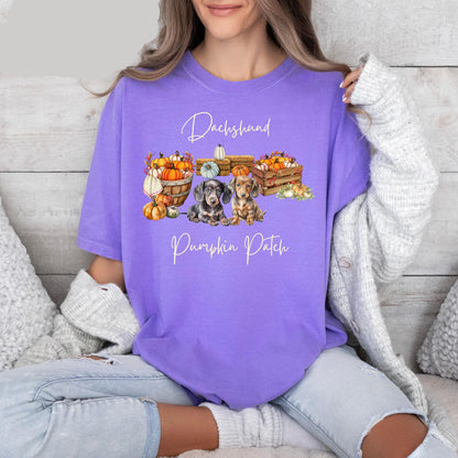 Dachshund Pumpkin Patch Tee