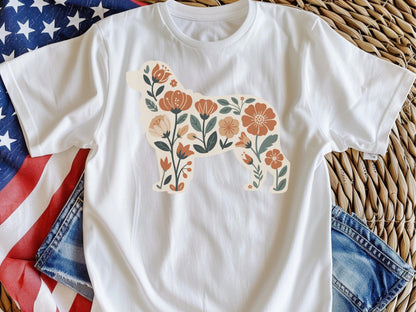 Bernese Mountain Dog Floral Tee