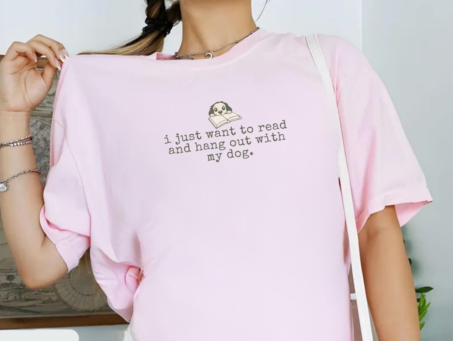 Dog Book Lover Tee