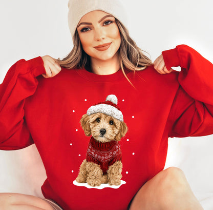 Christmas Cavapoo Sweater