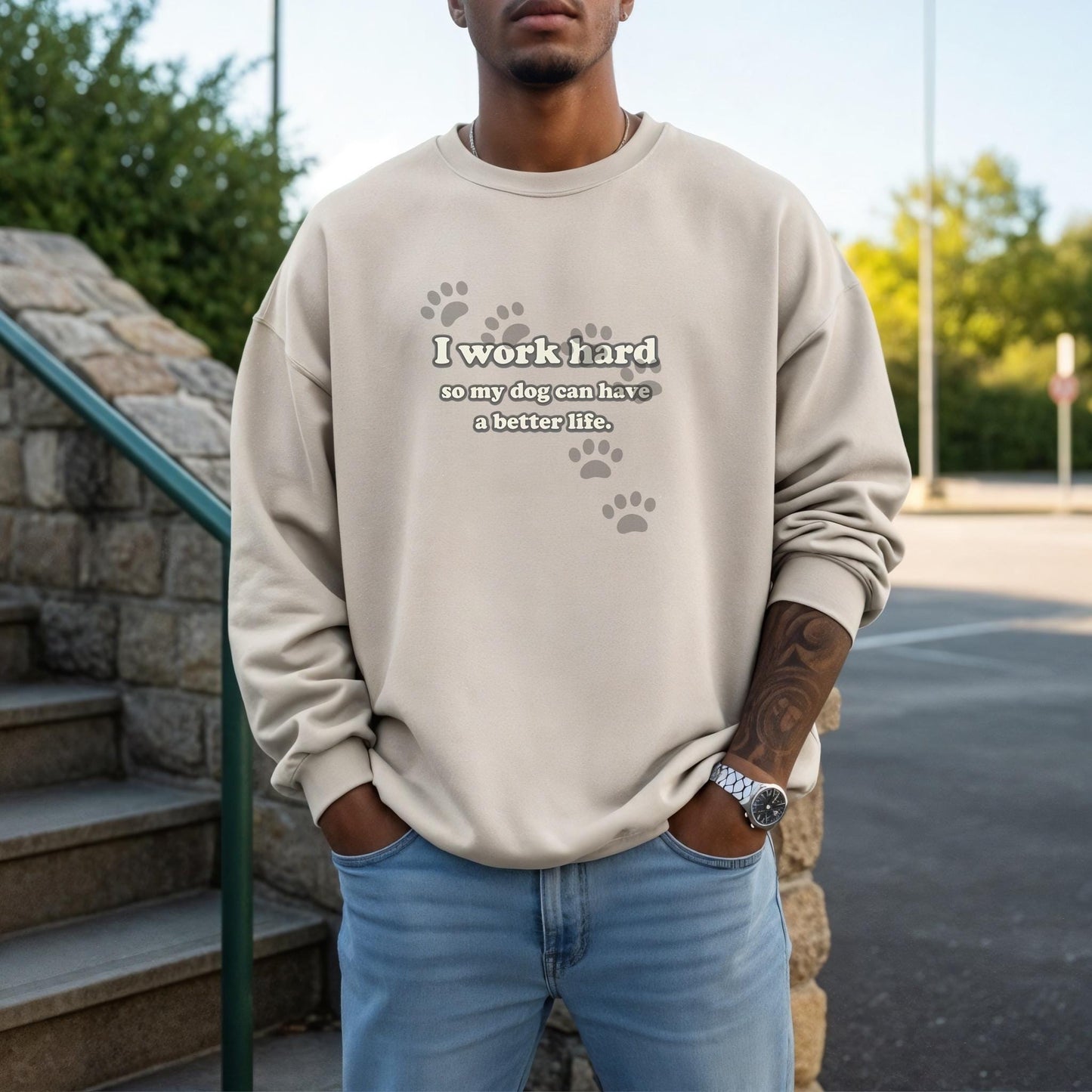 I Work Hard Sweater